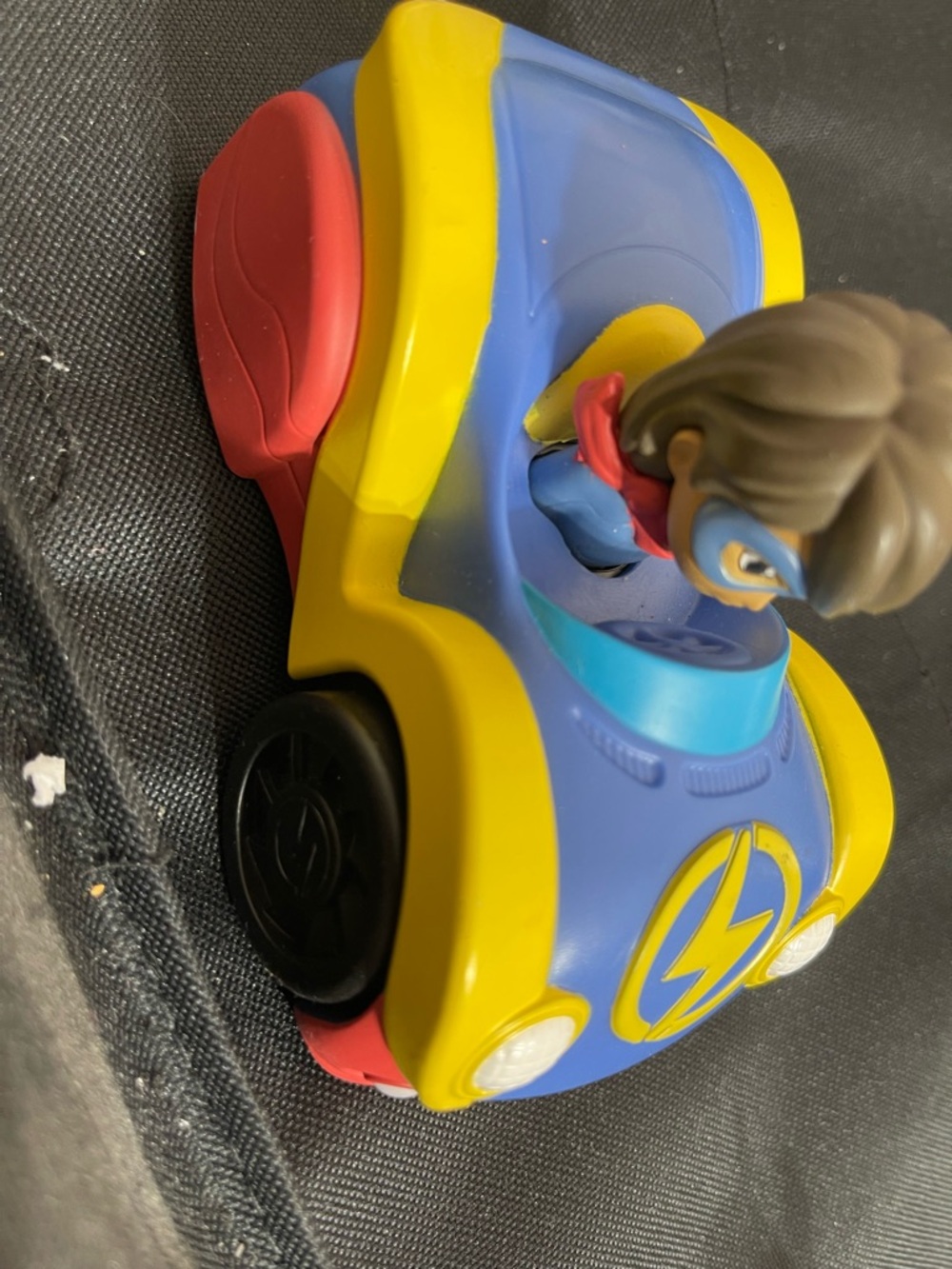 Marvel Blue & Yellow Lightning Racer with Driver Figure - Picture 2 of 6